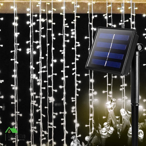 Solar Powered LED Fairy String Lights Outdoor Garden Party Wedding Controller