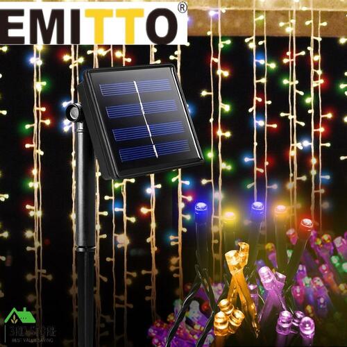 35m Solar Powered LED Fairy String Lights Outdoor Party Wedding Controller