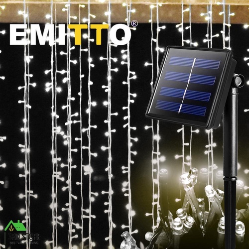 42M 400LED String Solar Powered Fairy Lights Garden Christmas Decor Cool White