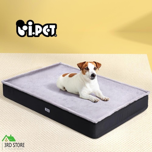 i.Pet Pet Bed Dog Cat Large Calming Soft Sofa Foam Cushion Washable Cover Grey