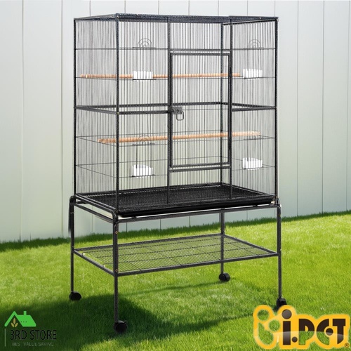 i.Pet Bird Cage Large Cages 160cm Parrot Aviary Stand-Alone Budgie Wheels Castor