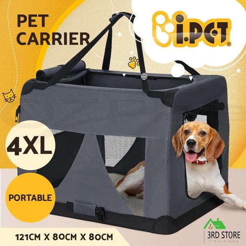 i.Pet Pet Carrier Soft Crate Dog Cat Travel Portable Cage Kennel Foldable 4XL