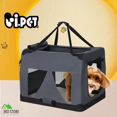 i.Pet Pet Carrier Soft Crate Dog Cat Travel Portable Cage Kennel Foldable Car M