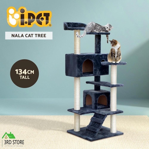 i.Pet Cat Tree Trees Scratching Post Scratcher Tower Condo House Furniture 134cm