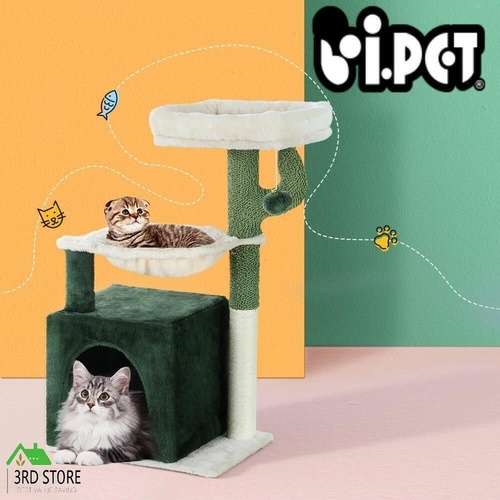 i.Pet Cat Tree Tower Scratching Post Scratcher Wood Condo Bed Toys House 78cm