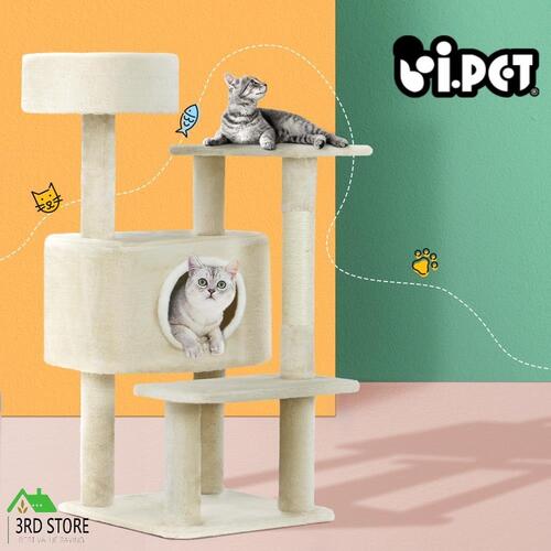 i.Pet Cat Tree Tower Scratching Post Scratcher Wood Condo House Bed Trees 90cm
