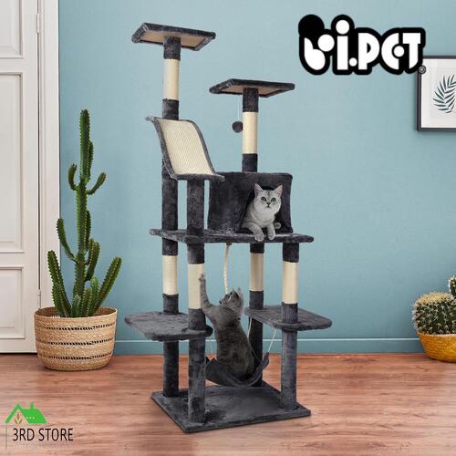 i.Pet Cat Tree Trees Scratching Post Scratcher Toys Condo House Furniture Wood