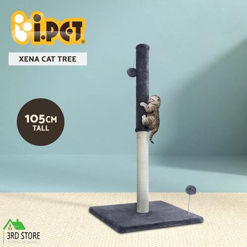i.Pet Cat Tree Scratching Post Scratcher Tower Condo House Hanging toys Grey 105cm