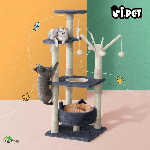 i.Pet Cat Tree Scratching Post Scratcher Cat Tree Tower Condo House toys 110cm