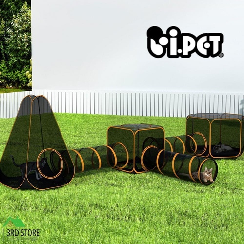 i.Pet Pet Playpen Cat House 6 IN 1 Tent Tunnel Dog Cage Puppy Rabbit Play Portable