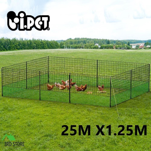 i.Pet Poultry Chicken Fence Netting Electric wire Ducks Goose Coop 25Mx125CM