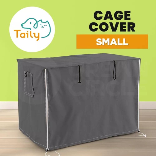 Taily Pet Crate Cover Sleep Helper Dog Rabbit Cat Breathable Washable Grey S 30"