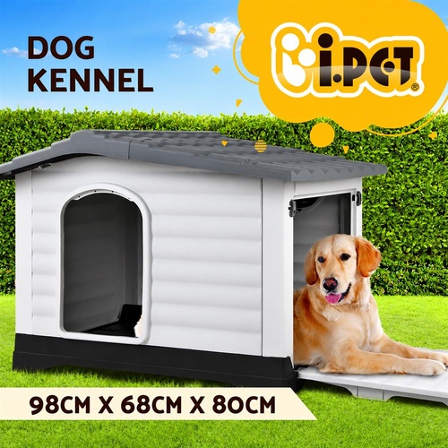 i.Pet Dog Kennel Kennels Outdoor Plastic Pet House Puppy Extra Large XL Outside