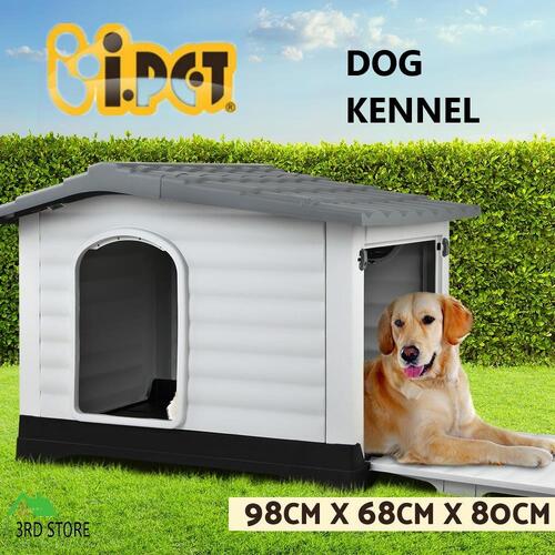 i.Pet Dog Kennel Kennels Outdoor Plastic Pet House Puppy Extra Large XL Outside