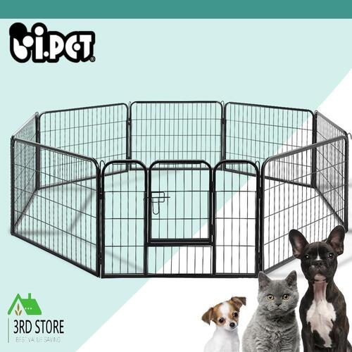 i.Pet 24" 8 Panel Pet Dog Playpen Puppy Exercise Cage Enclosure Fence Play Pen L