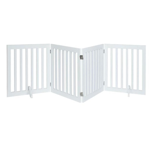 unipaws 61cm H Free Standing Pet Gate for Cat Baby, Wooden Gates for Doorway, St