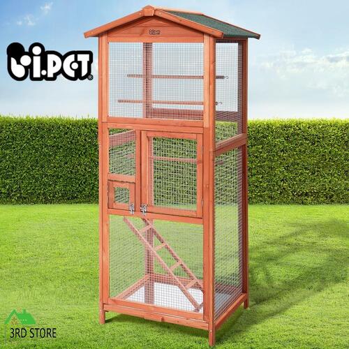 i.Pet Bird Cage Wooden Pet Cages Aviary Large Carrier Travel Canary Parrot XL