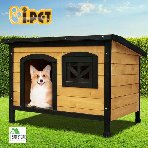 i.Pet Dog Kennel Kennels Outdoor Wooden Pet House Puppy Extra Large XL Outside
