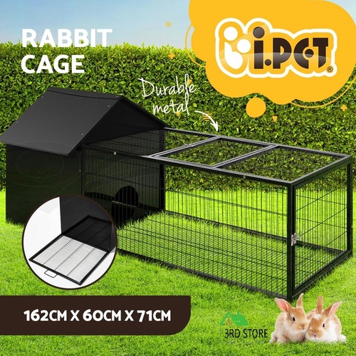 i.Pet Rabbit Cage Hutch Pet Cages Indoor Bunny Hamster Enclosure Carrier Metal