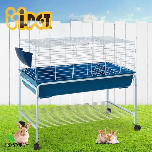 i.Pet Rabbit Cage Hutch Pet Cages Indoor Bunny Hamster Enclosure Carrier Metal
