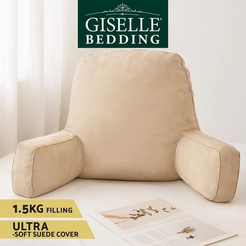 Giselle Reading Pillow Back Rest Lumbar Support Cushion Oatmeal