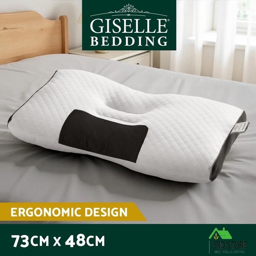 Giselle Bedding Contour Pillow Ergonomic Neck Pillow 48X73CM
