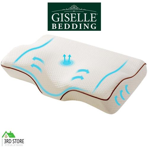 Giselle Memory Foam Pillow Neck Pillows Contour Rebound Pain Relief Support