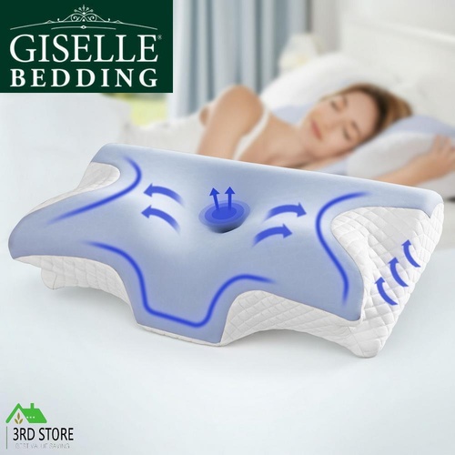 Giselle Bedding Memory Foam Pillow Ergonomic Contour