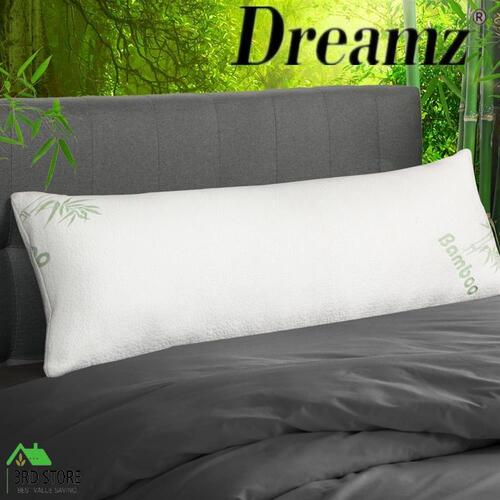 DreamZ Body Pillow Support Cushion Sleeping Memory Foam Bamboo Fabric Case Cover