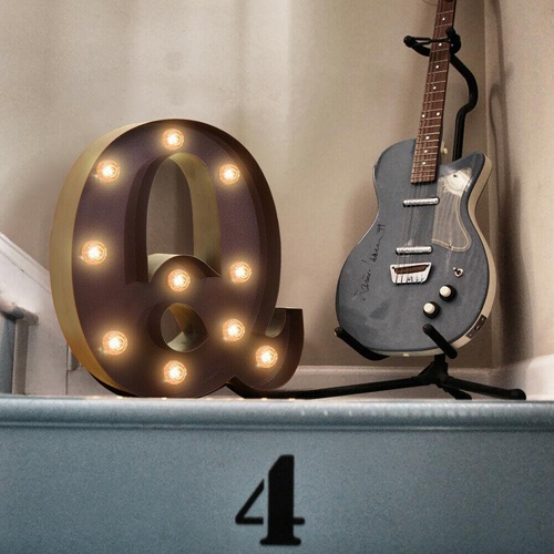 Metal Alphabet LED Letter Lights Light Up Standing Hanging Marquee Decor