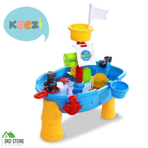 Keezi Kids Sandpit Toys Outdoor Beach Sand Pit Water Play Set Toddler Children