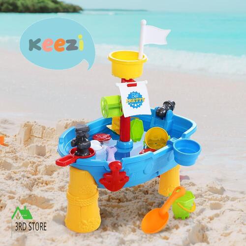 Keezi Kids Sandpit Toys Outdoor Beach Sand Pit Water Play Set Toddler Children