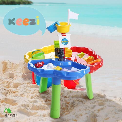 Keezi Kids Sandpit Toys Outdoor Beach Sand Pit Water Children Play Set Toddler