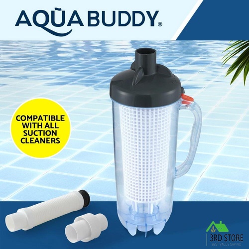 Aquabuddy Pool Leaf Canister Cleaner Suction Catcher In-ground Swimming Pools