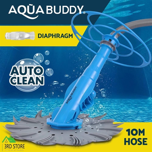 Aqua Buddy Vacuum Pool Cleaner Automatic Swimming Pool Floor Climb Wall Grey