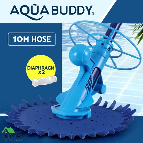Aquabuddy Pool Cleaner Automatic Vacuum Swimming Pool Floor Climb Wall 10M