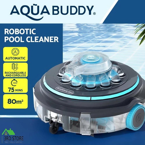 Aquabuddy Robotic Pool Cleaner Automatic Vacuum Swimming Robot Filter Cordless