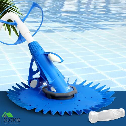 Aquabuddy Swimming Pool Cleaner Floor Climb Wall Automatic Vacuum 10M Hose Blue