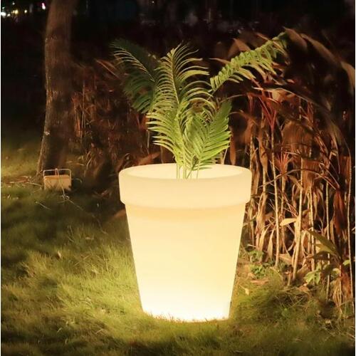 Large Outdoor Led Illuminated Flower Pot Planter large