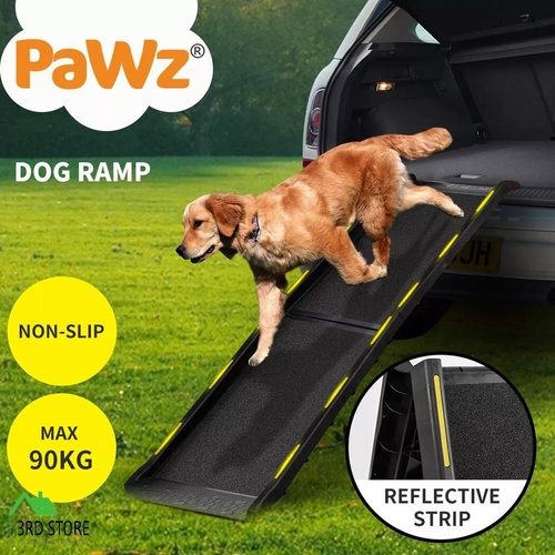 PaWz Pet Ramp For SUV Truck Travel Foldable Ladder Stair Portable Car Step