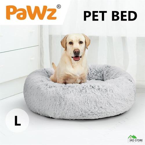 PaWz Dog Calming Bed Cat Soft Plush Removable Cover Washable Large Summer