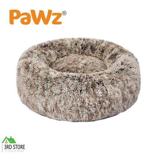 PaWz Replaceable Cover For Dog Calming Bed Mat Soft Plush Kennel Brown Size XL