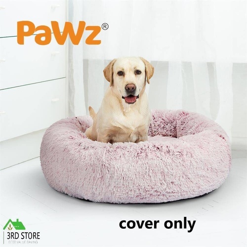 PaWz Replaceable Cover For Dog Calming Bed Mat Soft Plush Kennel Pink Size XXL