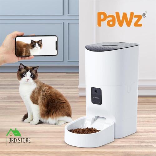 RETURNs Pawz Auto Feeder Pet Automatic Camera Cat Dog Smart Hd Wifi App Food Dispenser