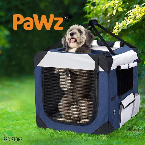 Pet Carrier Bag Dog Puppy Spacious Outdoor Travel Hand Portable Crate L