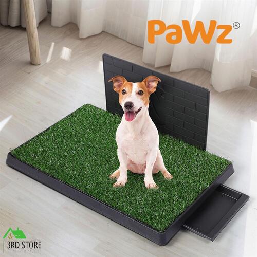 PaWz Indoor Dog Pet Grass Potty Training Portable Toilet Pad Tray Turf Mat Jumbo