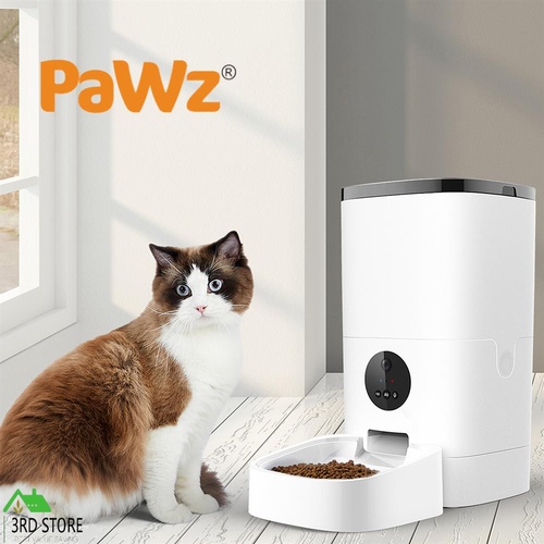 Pawz Auto Feeder Pet Automatic Camera Cat Dog Smart Hd Wifi App Food Dispenser