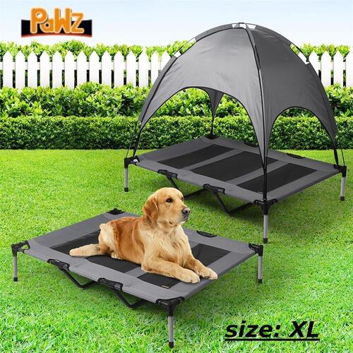 PaWz Pet Trampoline Bed Dog Cat Elevated Hammock With Canopy Raised Heavy XL