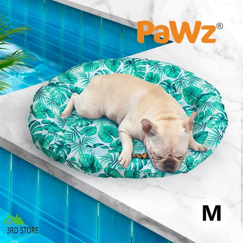 PaWz Pet Cool Gel Mat Cat Bed Dog Bolster Waterproof Self-cooling Pads Summer M