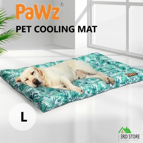 PaWz Pet Cool Gel Mat Cat Bed Dog Bolster Waterproof Self-cooling Pads Summer L